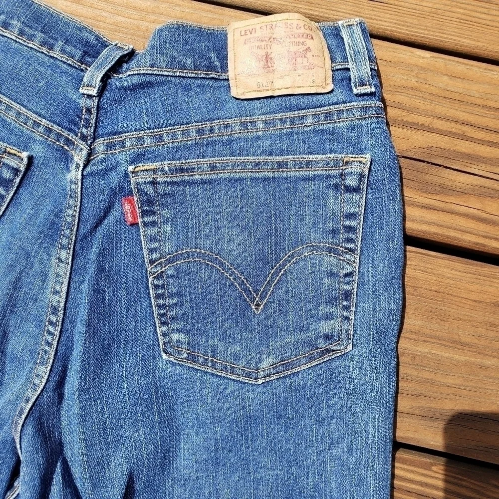 LEVI'S 512 Classic Slim Fit Stretch Tapered Leg High Waist 12S EUC